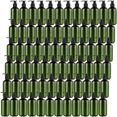Vista 11 de 48 piezas dispensador de loción con bomba recargable dispensador de champú acondicionador dispensador de jabón de manos plástico vacío 8 oz/250 ml
