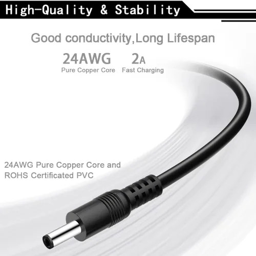 Vista 4 de Cable de carga para cepillo de dientes eléctrico Fairywill Sonic FW917 SG508 FW508 FW507 FWP11 FWD1 FWD3 FWD7 FWD8 FWE11 FWT9 P11, Dnsly, Vekkia