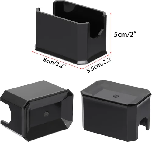 Vista 2 de ELLDOO Juego de 4 soportes para paquetes de azúcar, organizador de azúcar para cocina, azucarero acrílico para restaurante, organizador de bolsas