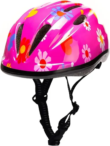 Vista 8 de Casco de bicicleta súperligero rosa para niñas pequeñas y bebés.