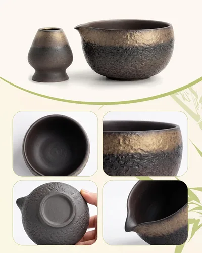 Vista 8 de Juego de batidor de matcha, juego de regalo completo de 7 piezas