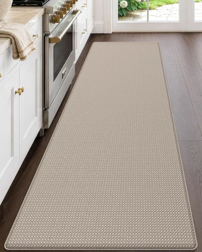 Vista 11 de DEXI Alfombrillas de Cocina Acolchadas Anti Fatiga, 17x59, Alfombra de Pasillo para Estar de Pie Impermeable, Espuma Viscoelástica Cómoda Acolchada