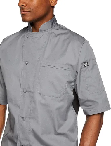 Vista 3 de Chef Works Men's Valais V-Series Chef Coat