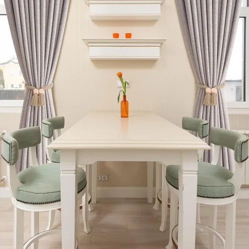 Vista 6 de NICEEC 2 Pack de alzapaños de madera con cubo magnético para cortinas, decoración bohemia para el hogar, lazos de cortina tejidos a mano de algodón