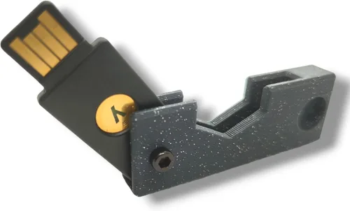 Vista 19 de Estuche protector para YubiKey 5/5C NFC – Llavero compacto y liviano con tornillo M3 de 2.5 mm, llave Allen no incluida (Azul, USB-A)