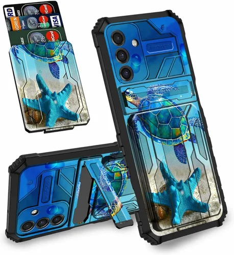 Vista 27 de Funda tipo cartera con versículo bíblico Salmo 46-5 para Samsung Galaxy A16 5G con ranura para tarjeta desmontable para ocultar tarjetas de crédito