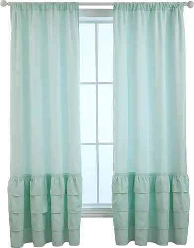 Vista 50 de Everyday Celebration Cortinas de ventana 100% opacas para puerta corrediza de ventana, cortinas opacas con forro térmico, cortinas con ojales