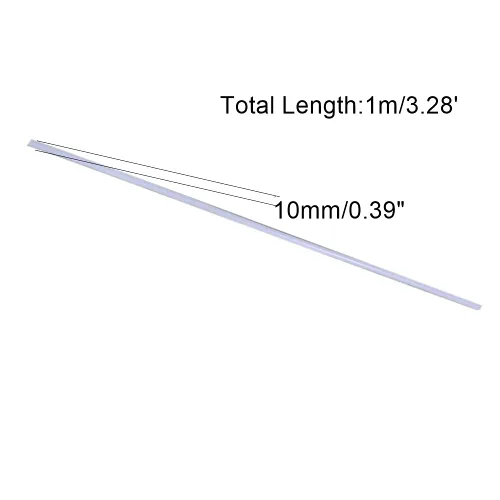 Vista 4 de Bettomshin 2 varillas de polioximetileno POM 0.394 in/0.39 "diámetro externo 3.3 ft/3.28 pies de longitud redondo duro palo ingeniería plástico