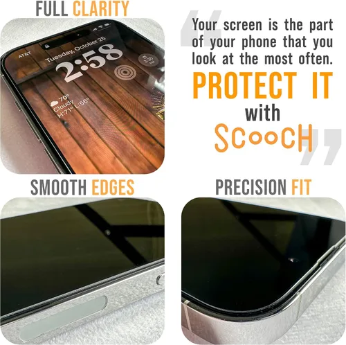 Vista 7 de Scooch Protector de pantalla 5 en 1 para iPhone 11 (paquete de 3) con protector de lente de cámara (paquete de 2) vidrio templado 9H de alta