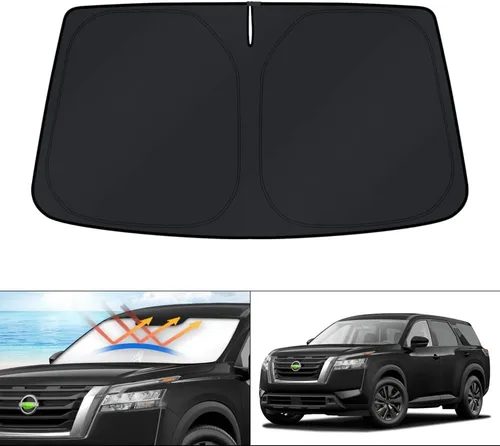 Vista 87 de KUST Parasol para parabrisas para BMW X1 F48 2016, 2017, 2018, 2019, 2020, 2021, 2022, accesorios de ajuste personalizado, parasol plegable