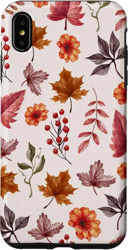 Vista 11 de Halloween Pattern Fall Leaves Pattern - Autumn Season Case for iPhone 17
