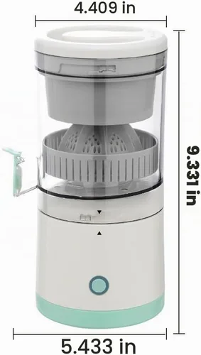 Vista 8 de Exprimidor eléctrico recargable, dispositivo de cocina portátil para hacer jugo de naranja, exprimir naranjas, limones, kiwi, pomelos y jugos