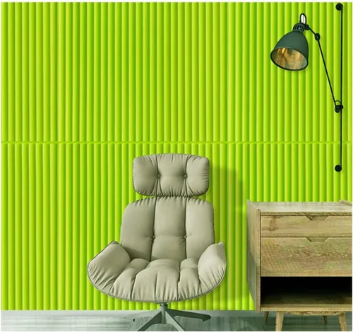 Vista 4 de Paneles de pared 3D autoadhesivos de espuma impermeable de 27.6 x 27.6 pulgadas, papel de contacto para decoración de interiores residenciales y Azul
