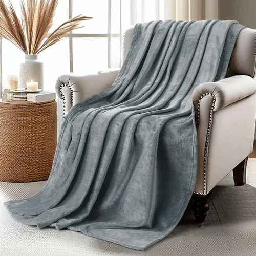 Vista 62 de Utopia Bedding Manta de forro polar negro, tamaño individual, ligera, mullida, suave, antiestática de microfibra (60 x 80 pulgadas)