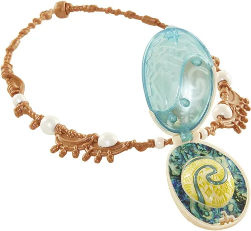Vista 4 de Disney Moanas Magic Shell Heart Light Up Necklace by Te Fiti Brand Name Disney Moana