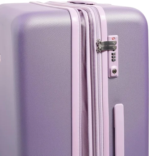 Vista 3 de Vera Bradley Maleta rígida para mujer, Púrpura (Purple Shimmer)
