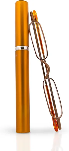 Vista 13 de Mini Reader Reading Glasses & Tube Case Agua