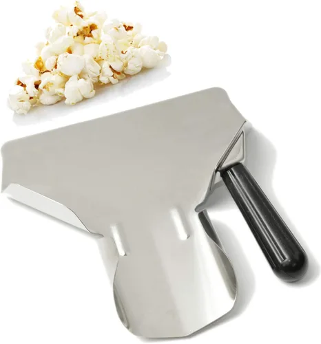 Vista 3 de Acero inoxidable Frita Bagger Scoop Chip Palomitas Bagger Ice Candy Snacks Postres Scooper, Mango derecho