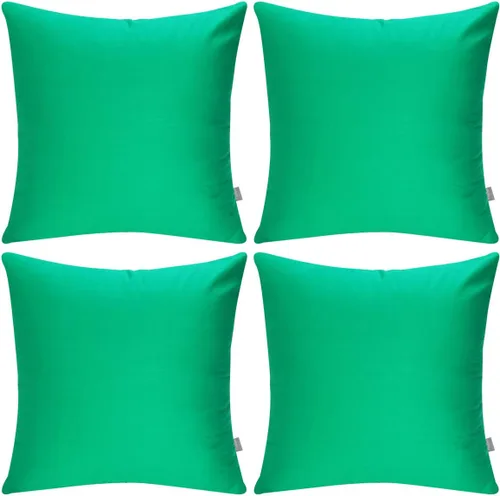 Vista 32 de Thmyo - Paquete de 4 fundas de almohada decorativas de 100 % algodón para lumbar, cómodas, sólidas, para Navidad/Halloween, fundas de cojín Blanco