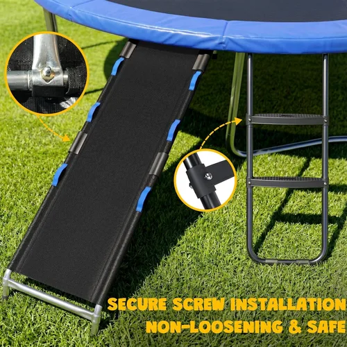 Vista 7 de Kit de diapositivas de escalera de trampolín, accesorios para trampolín incluyen tobogán y escalera