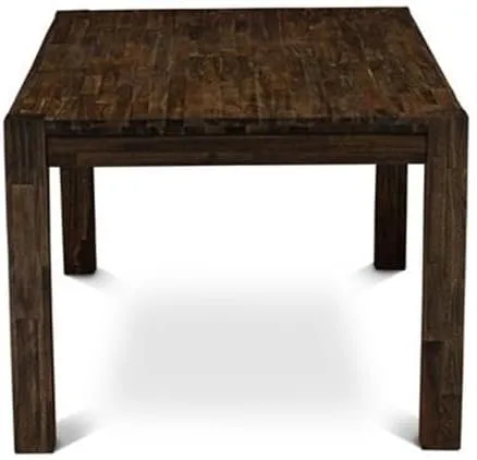 Vista 5 de East West Furniture LM7-07-T Lismore Mesa de Comedor Moderna - Mesa Rectangular Rústica Estilo Granja, 40 x 72 Pulgadas, Jacobean
