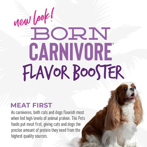 Vista 4 de Tiki Dog Born Carnivore Dog - Golosinas para perros - Bisque - Cordero - Bolsa de 1.5 onzas Dog treats bisque with lamb, 1.5 oz pouch, Tiki Dog