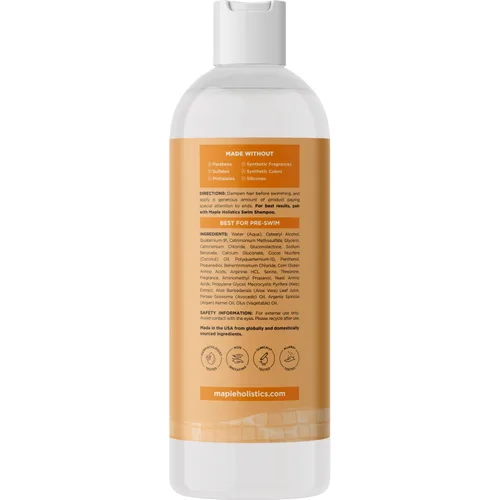 Vista 2 de Tratamiento de protección capilar con cloro para antes de nadar, protector de cabello de agua salada y piscina para nadar con barrera protectora
