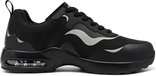 Vista 4 de LARNMERN Steel Toe Shoes for Men Air Cushion Safety Shoes Lightweight Industrial Construction Zapatos con Punta de Acero para Hombre