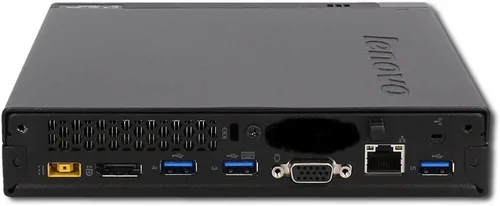 Vista 2 de Lenovo ThinkCentre M93P Tiny Desktop, Intel Core i5-4570T, 16 GB de RAM, SSD de 256 GB, WiFi AC-600, HDMI, DVI, VGA, DisplayPort, Windows 10 Pro