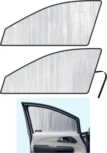 Vista 12 de Parasol de segunda fila para asiento trasero de ventana lateral para Chrysler Pacifica Minivan 2017, 2018, 2019, 2020, 2021, 2022, 2023, 2024, 2025