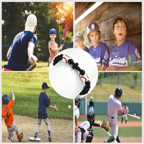 Vista 4 de Regalos de Baloncesto Fútbol Béisbol Fútbol Americano para Chicos Adolescentes, Pulseras para Chicos Ideas de Regalos para Cumpleaños/San