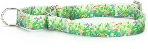 Vista 34 de Collar de perro de nailon resistente, collar ajustable de martingala para perros para caminar y entrenamiento para perros machos y hembras perros