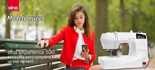 Vista 3 de Elna eXperience 530 - Elegante máquina de coser computarizada con 30 puntadas, botones de función inteligente, selecciones rápidas de puntada