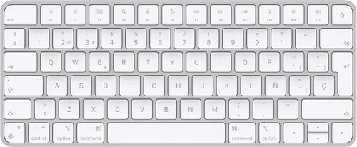 Vista 8 de Teclado mágico Apple: Inalámbrico, Bluetooth, recargable. Funciona con Mac, iPad o iPhone; Alemán - Blanco