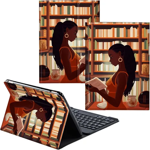 Vista 10 de Funda para Samsung Galaxy Tab S6 Lite 2022/2020 Teclado inalámbrico desmontable y cubierta de cuero PU Funda protectora para Samsung Galaxy Tab S6