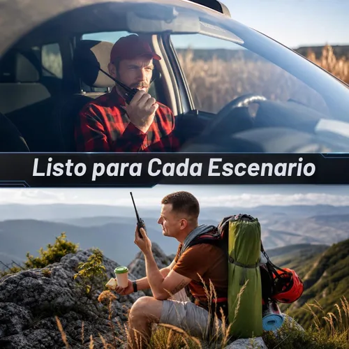 Vista 14 de BAOFENG UV-5R Radio Walkie Talkie de doble banda, carga directa tipo C, largo alcance, paquete de 2