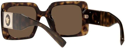 Vista 5 de Versace Gafas de sol Mujer Havana Frame, lentes marrón oscuro, 54MM
