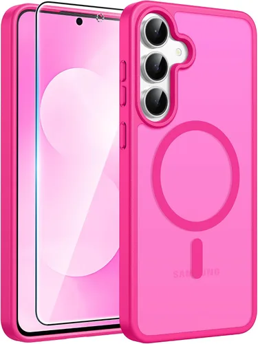 Vista 66 de FNTCASE para Samsung Galaxy Z Fold 7 Estuche Magnético: Funda de Teléfono Celular con Textura Mate Translúcida, Protección contra Caídas de Grado