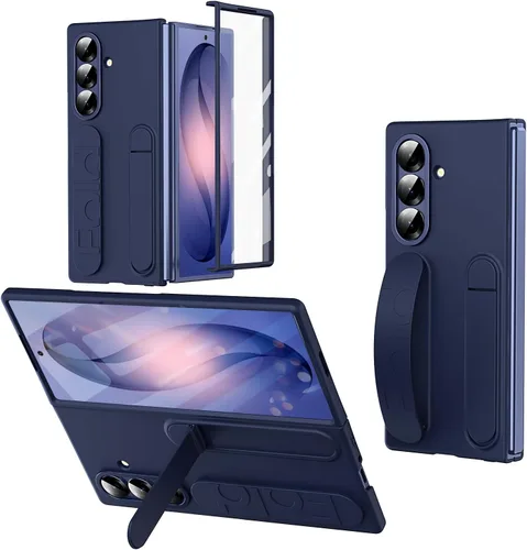 Vista 10 de Funda para Samsung Galaxy Z Fold 8 Ultra Protect con soporte de pulsera, pantalla integrada y protección de lente a prueba de golpes, protección