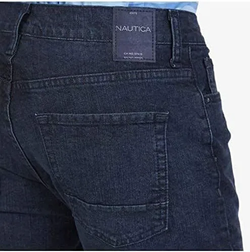 Vista 3 de Nautica Jeans elásticos de mezclilla ajustados para hombre