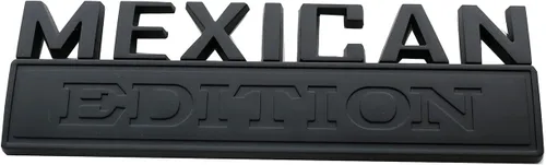 Vista 5 de 1 pieza emblema insignia calcomanía edición mexicana grande de 7" bandera de automóvil calcomanía militar de repuesto para F150 F250 F350 Chevy Negro