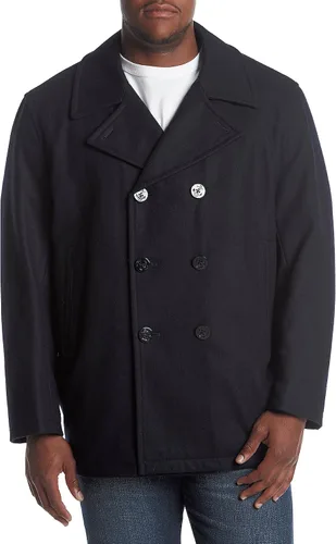 Vista 16 de Nautica Men's Wool Blend Peacoat – Double-Breasted Winter Coat, Regular, Big & Tall Sizes