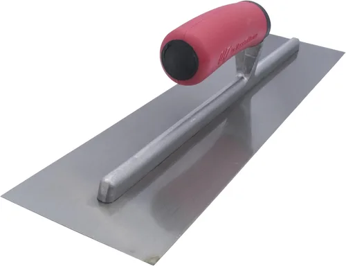 Vista 5 de MARSHALLTOWN QLT FT164 - Paleta de acabado de hormigón, hoja de acero al carbono de 16 x 4 pulgadas, mango de agarre suave