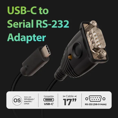 Vista 3 de IOGEAR Adaptador C a Serial RS232