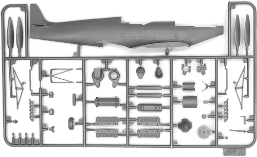 Vista 5 de ICM Modelos Spitfire Mk.VII Kit de construcción