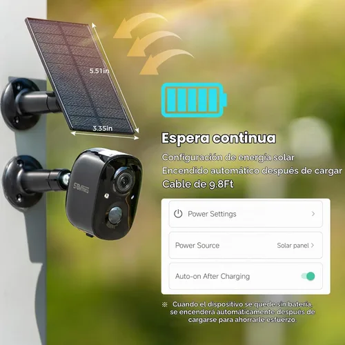 Vista 9 de Vicohome 2G6B - Cámara de seguridad solar 2K y timbre de video inteligente DB3 2K con timbre, no necesita NVR, funciona con pilas, fácil