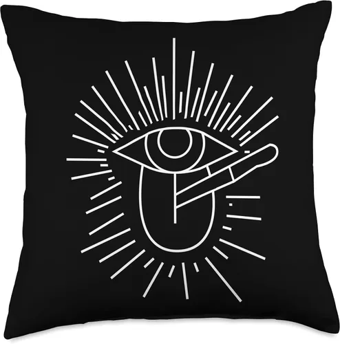 Vista 5 de Cuba Vida Cuba Mal de Ojo lengua cuchillo Santeria Orishas - Almohada (16 x 16 pulgadas), multicolor