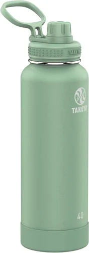 Vista 56 de Takeya Actives Botella de Agua con Tapa de Boquilla, Botella con Doble Aislamiento de Acero Inoxidable, Apta para Lavavajillas y Sin BPA, Botella