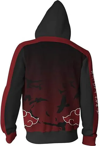 Vista 5 de Tinyones Unisex Hot Anime Hoodies 3D Print Long Sleeve Full-Zip Cosplay Costume
