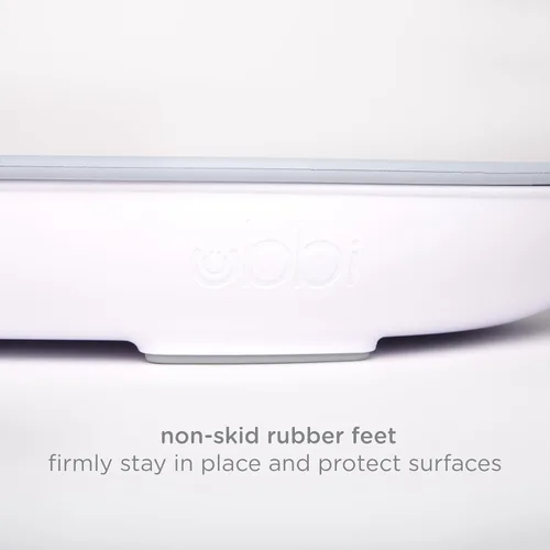 Vista 7 de Ubbi Cambiador de espuma para bebé, fácil de limpiar con base desmontable Gris